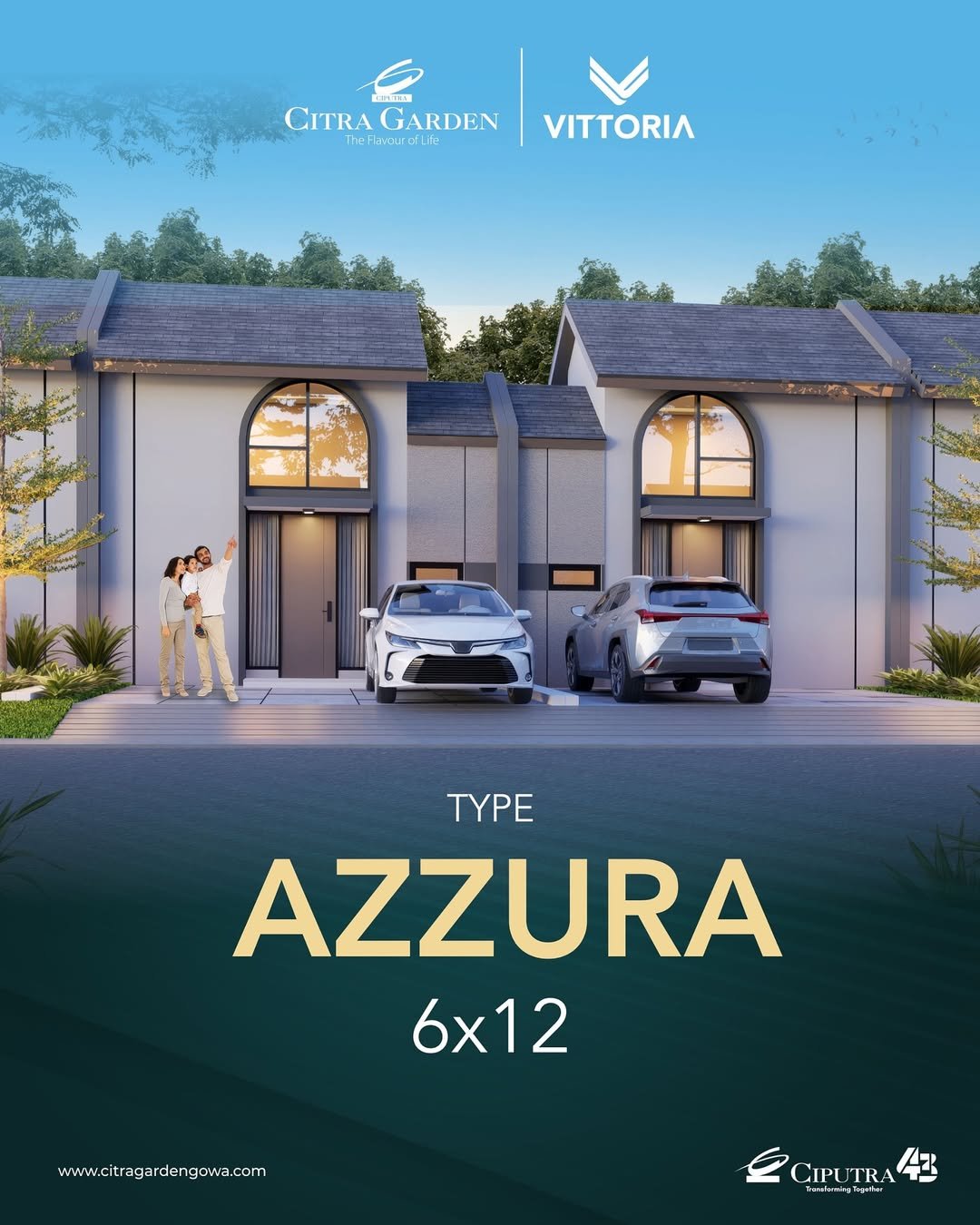 Type Azzura 6x12- 2 kamar tidur- 1 kamar mandi- 1 Dapur- 1 Ruang tamu- 2 Carport#newcluster #vittoria #citragarden #citragardengowa #newhome #newliving #rumah #rumahminimalismodern #rumahmodern #rumah2l