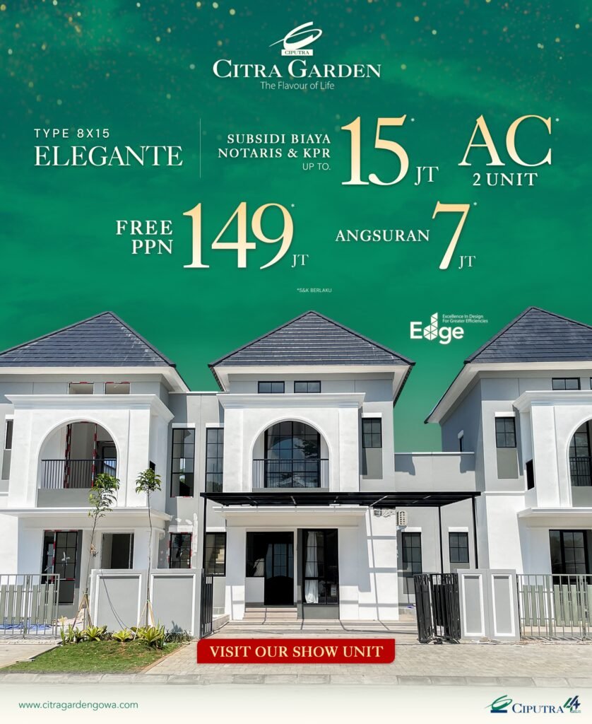 Rumah 2 Lantai di Makassar cicilan 7 jutaan