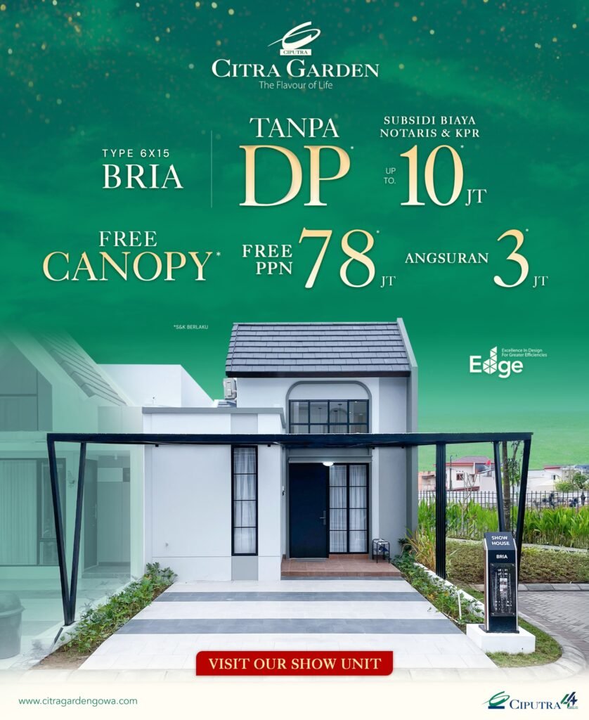 Rumah Cicilan 3 Jutaan di Makassar